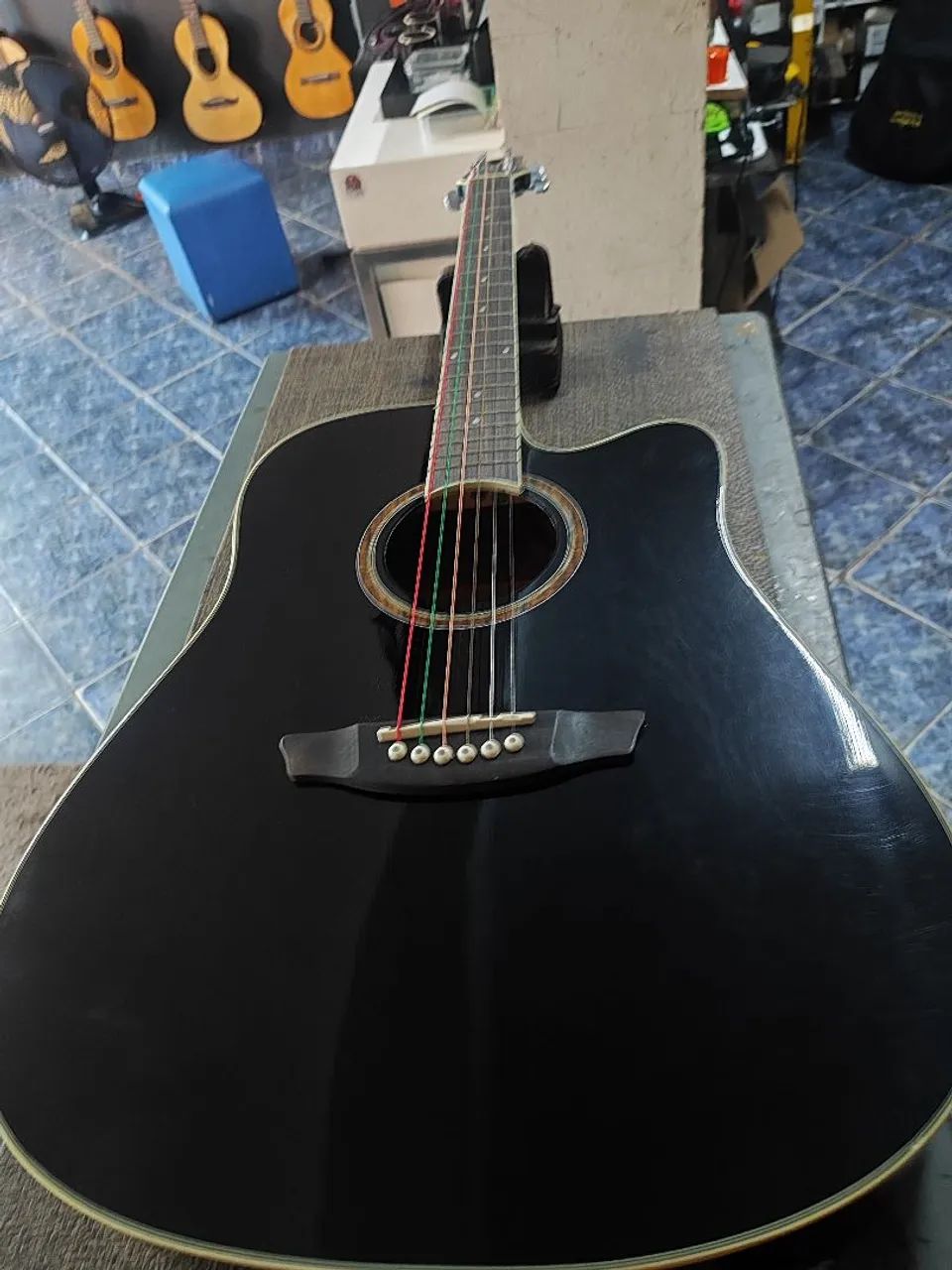 Violão Strinberg elétrico com capa  - Foto 5