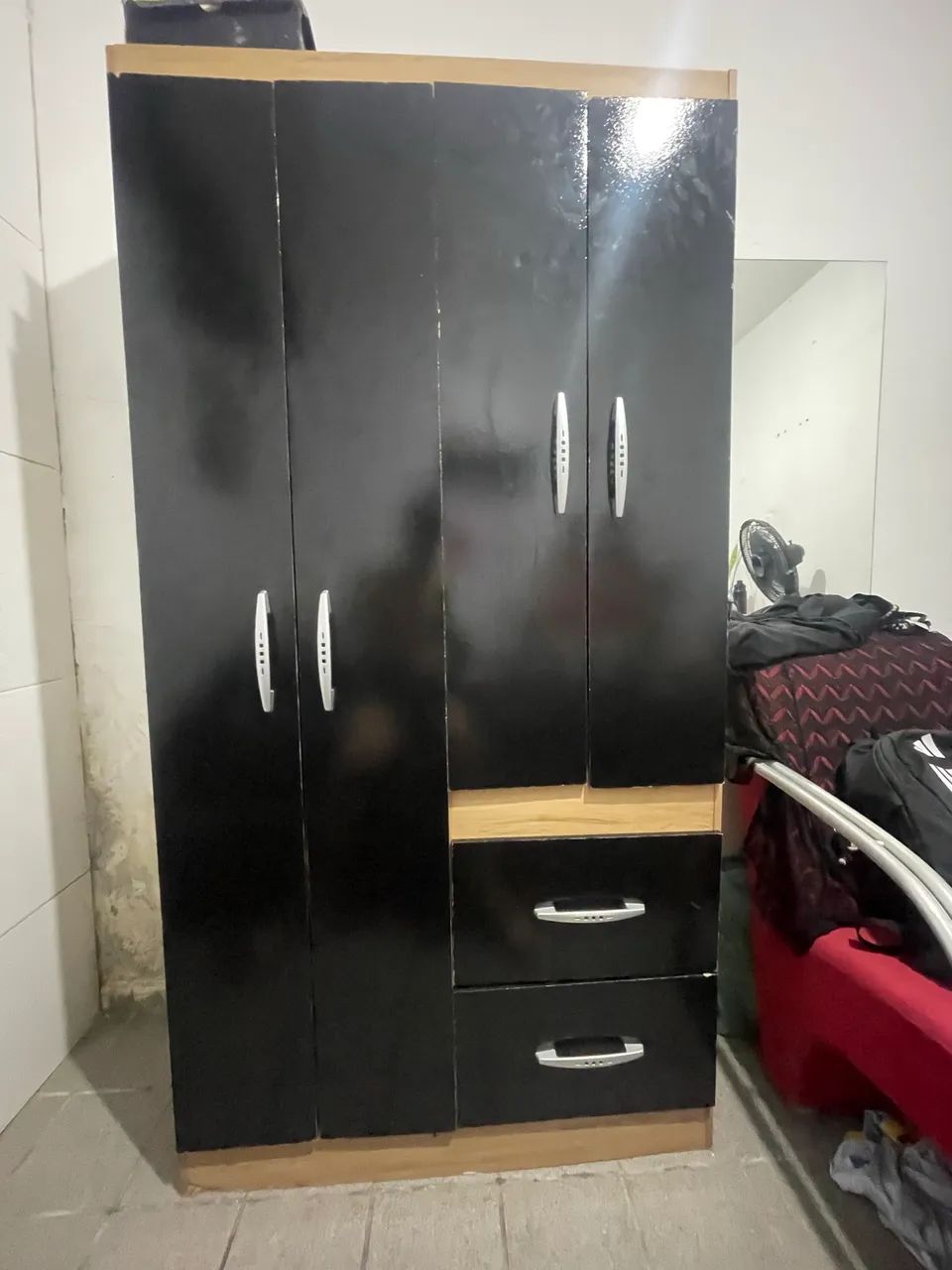 Guarda roupa de solteiro preto - Foto 3