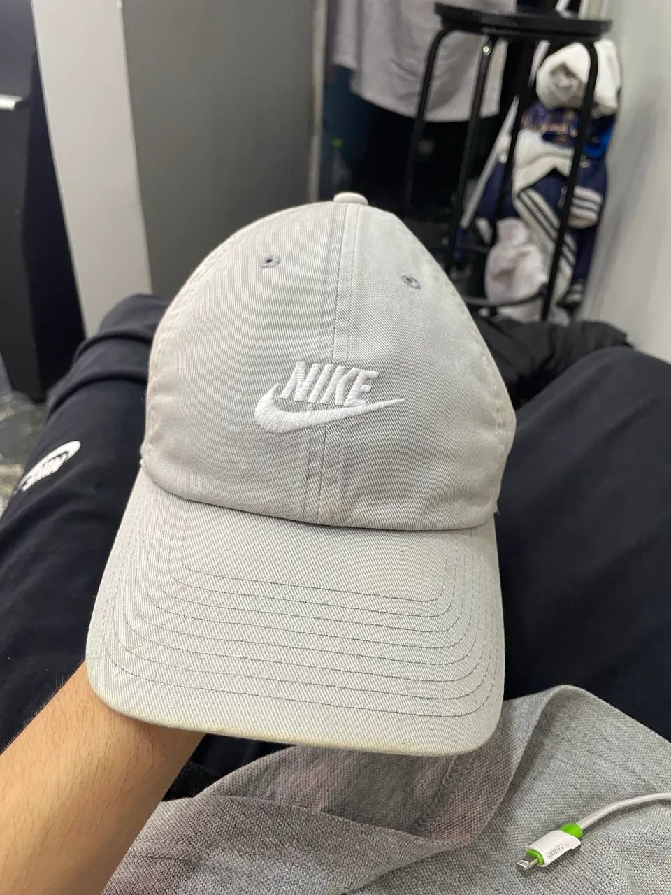 bone nike club cinza