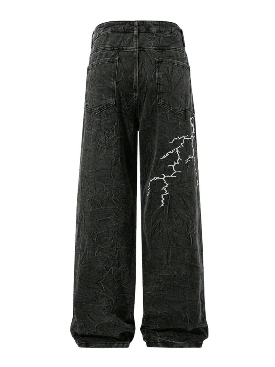 Calça Baggy G - Preta Bordada Nunca Usada - Foto 3