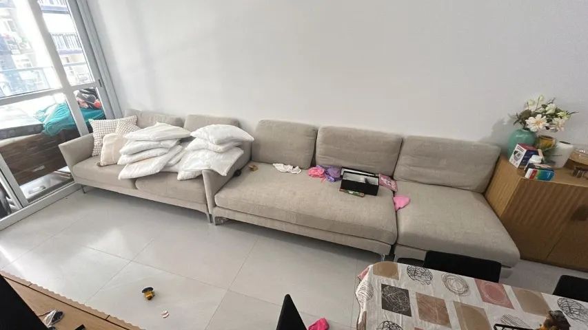 Sofa com Chaise modulado + puff otomano - Foto 2