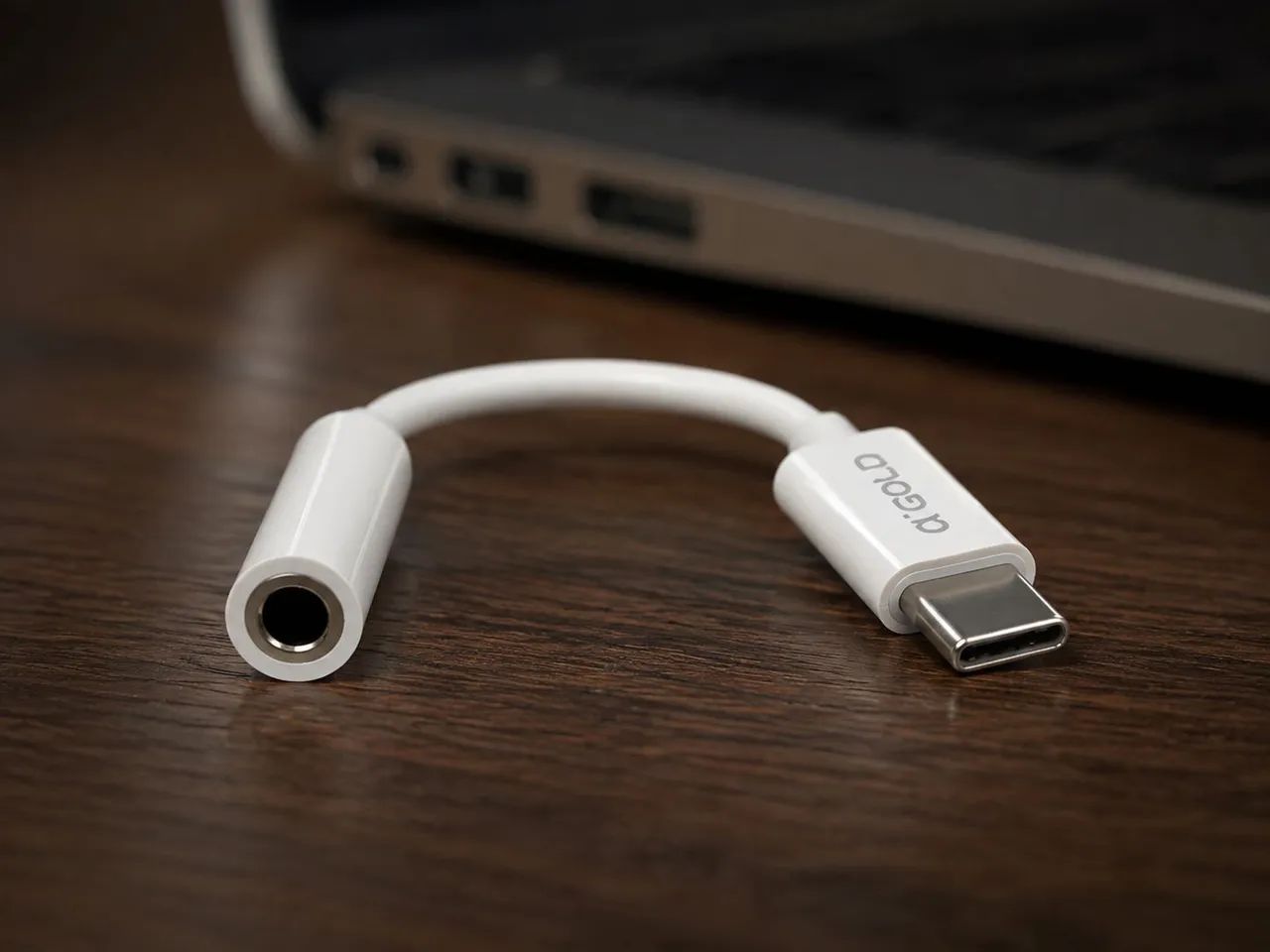 Adaptador Tipo-C para Fone P2 3,5mm Gold - Foto 4