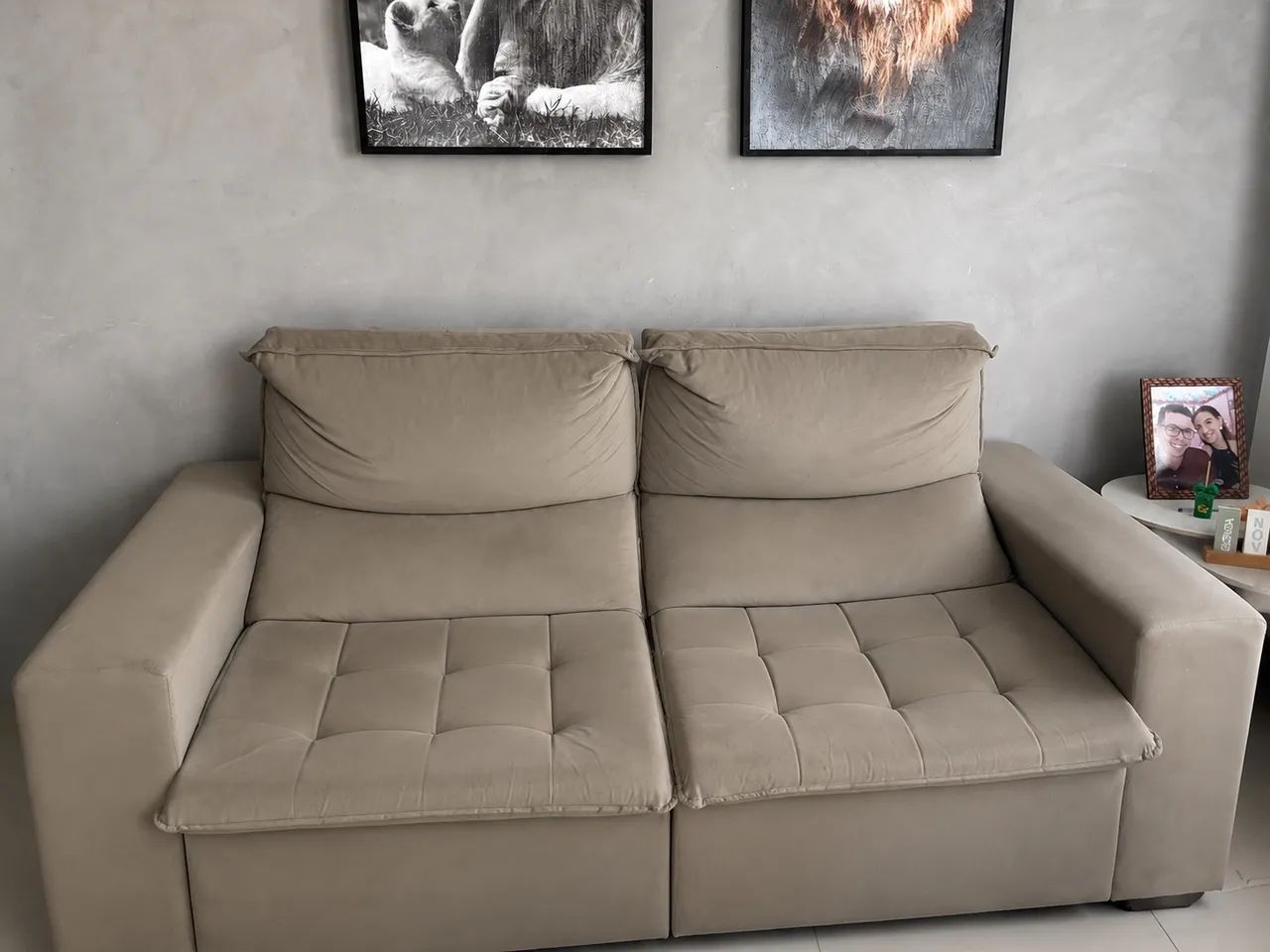Sofá reclinável 