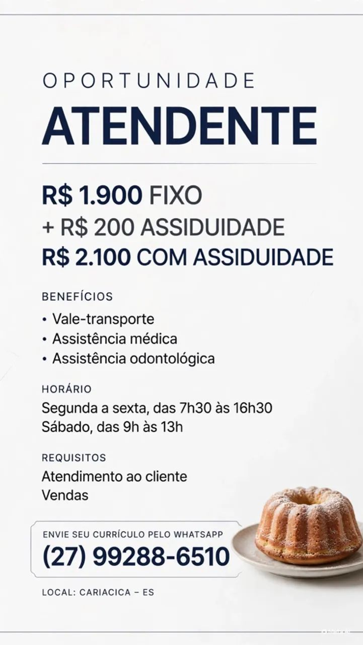 Oportunidade de emprego 
