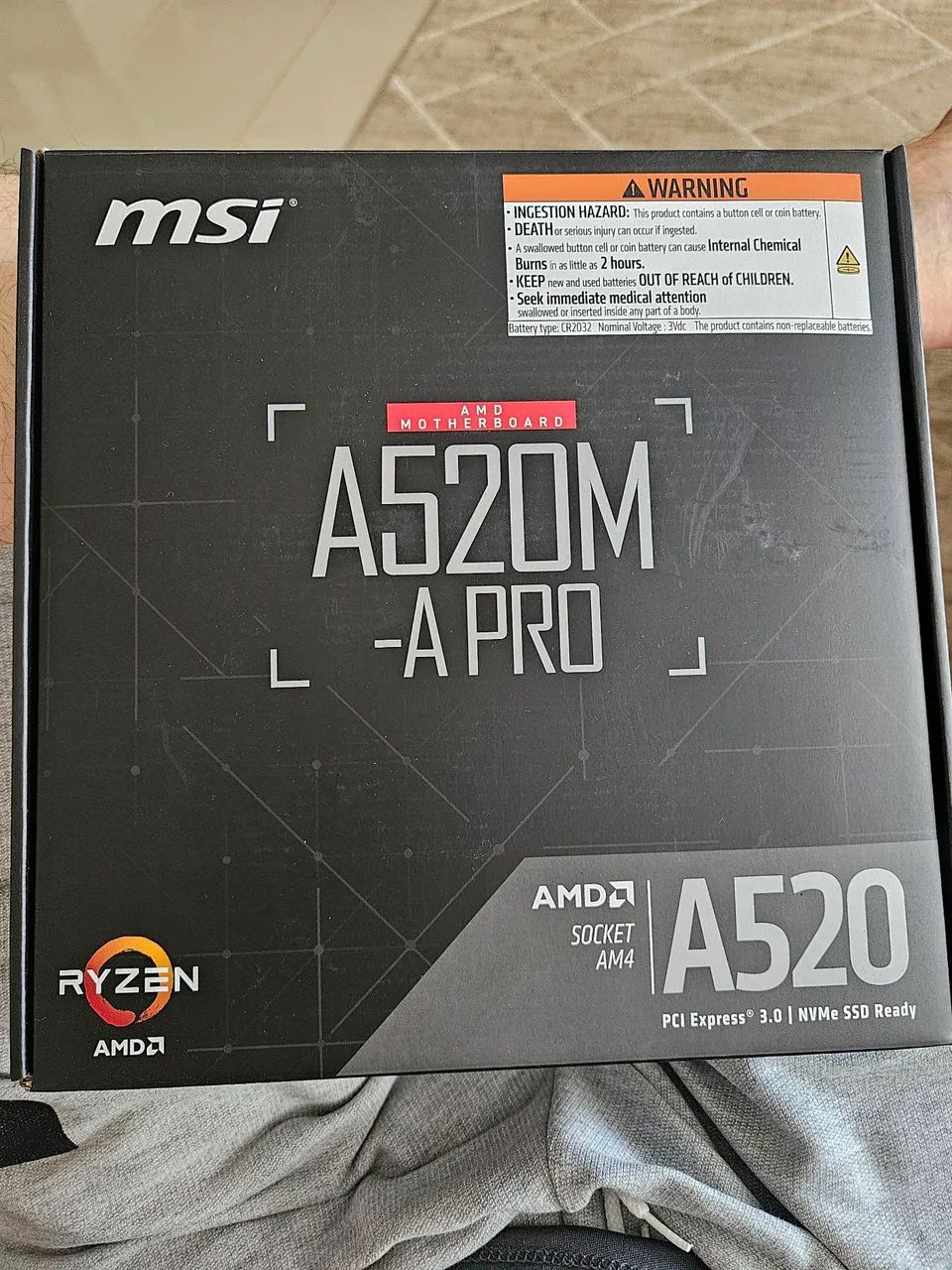 Placa mãe MSI A520M-A PRO + Ryzen 5 5500