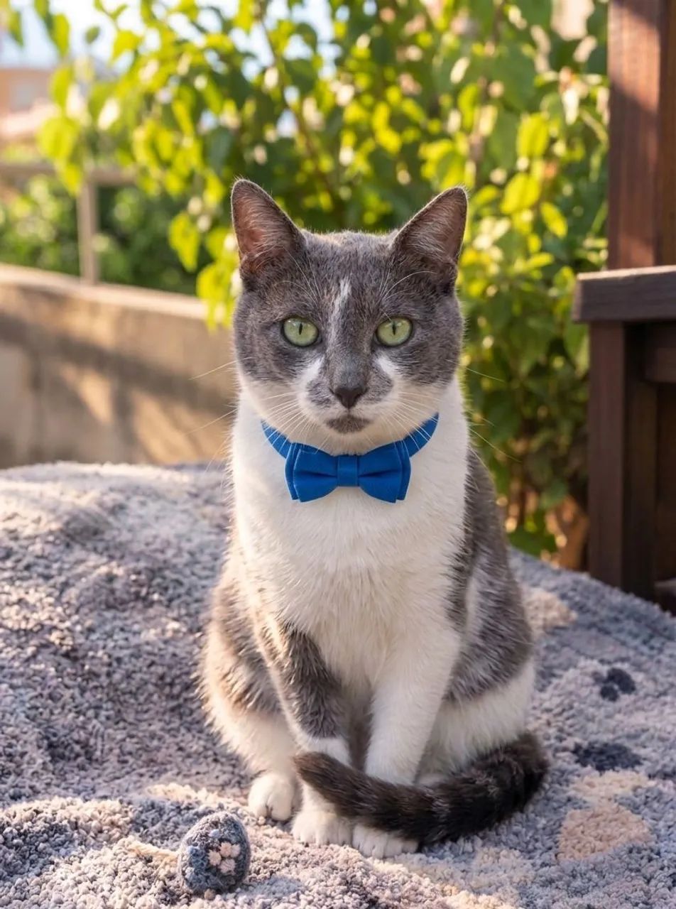 Gato cinza doação 