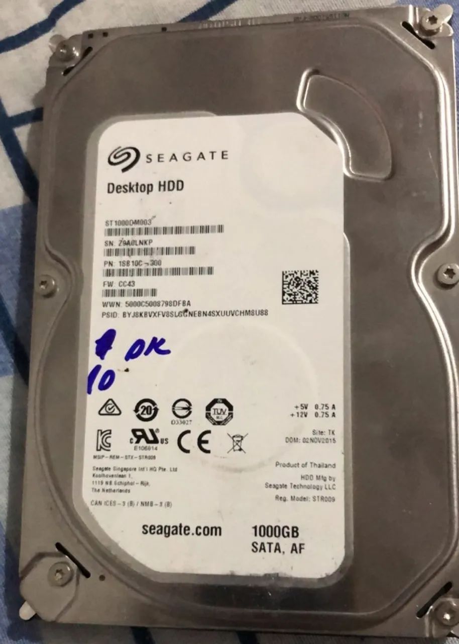 HD Desktop 01TB SATA 3.5 - PC ou DVR