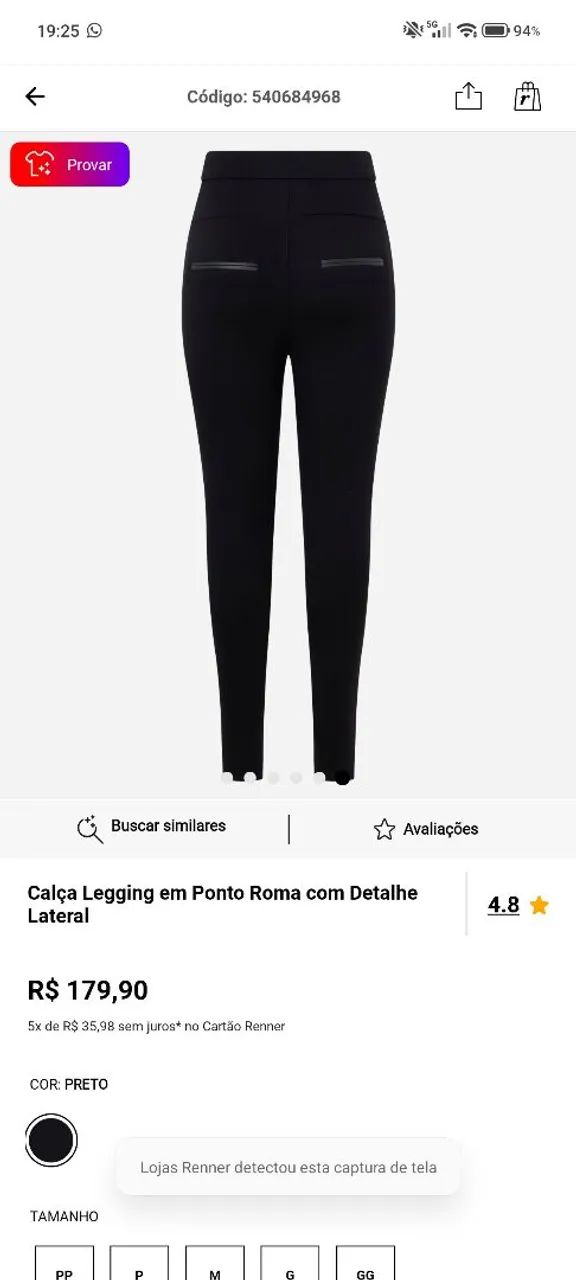 Calça ponto cortelle Renner - Foto 3