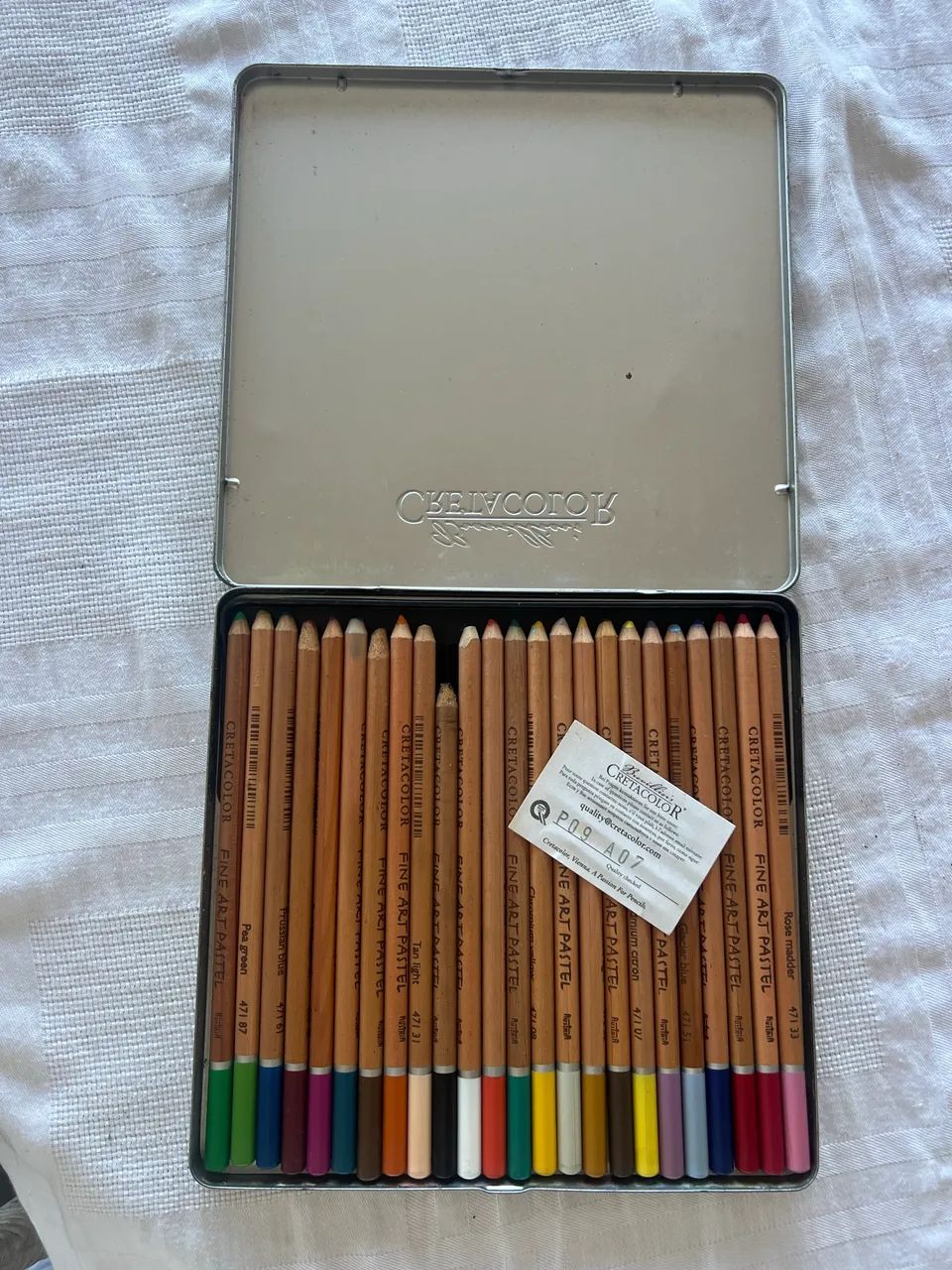 Lápis de cor pastel 
