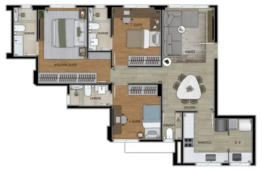 PLANTA 90m²