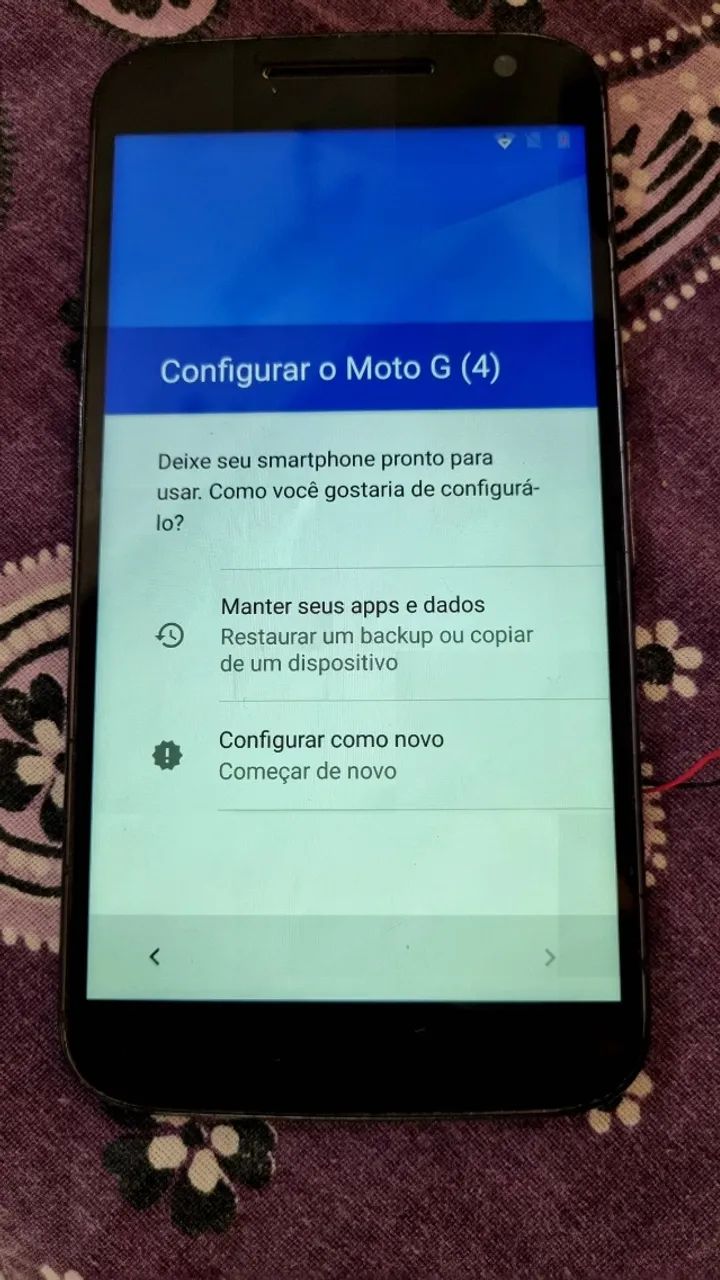 moto g4 frontal completa com aro - Foto 4
