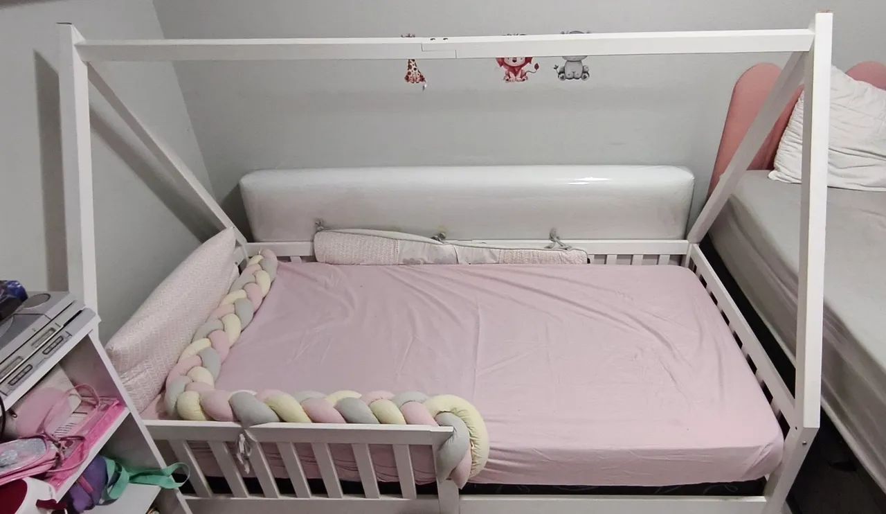 Cama infantil montessoriana casa solteiro