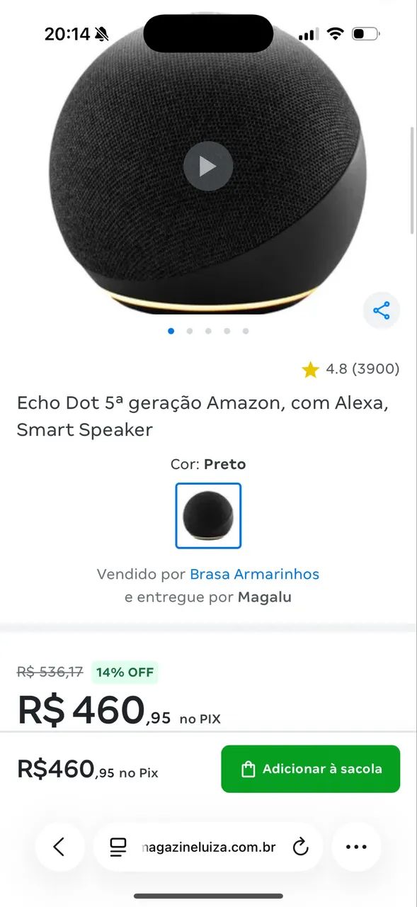 Alexa Echo Dot - última geração 