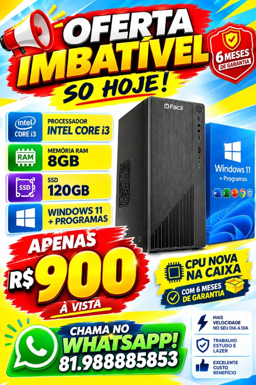 CPU NOVA NA CAIXA COM Garantia 6 MESES - Foto 3