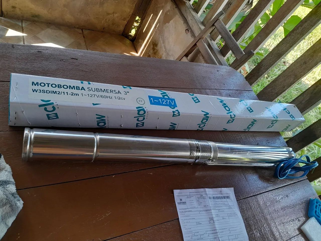 Motobomba submersa 