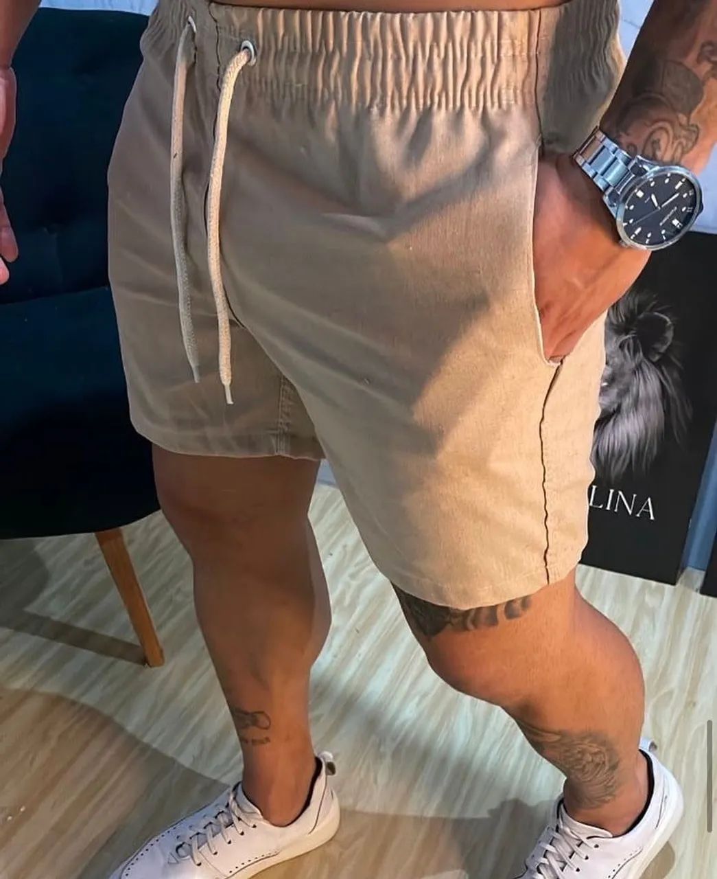 Short Linho Masculino  - Foto 2