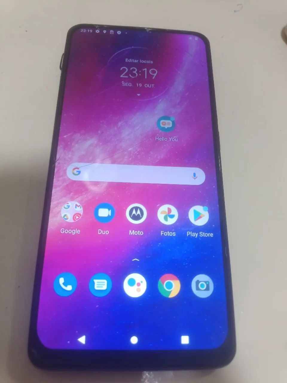 Moto One Hyper 128 gb com defeito 