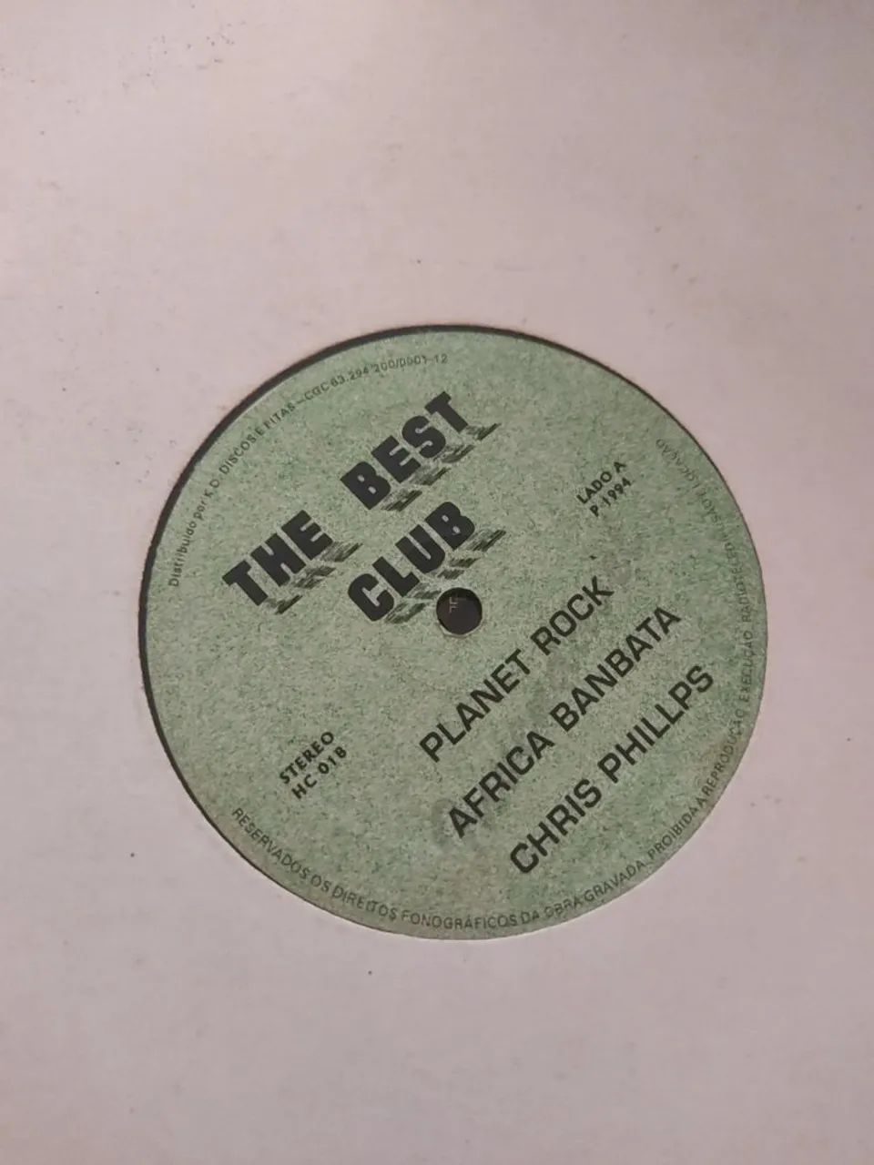 Disco de vinil the best club