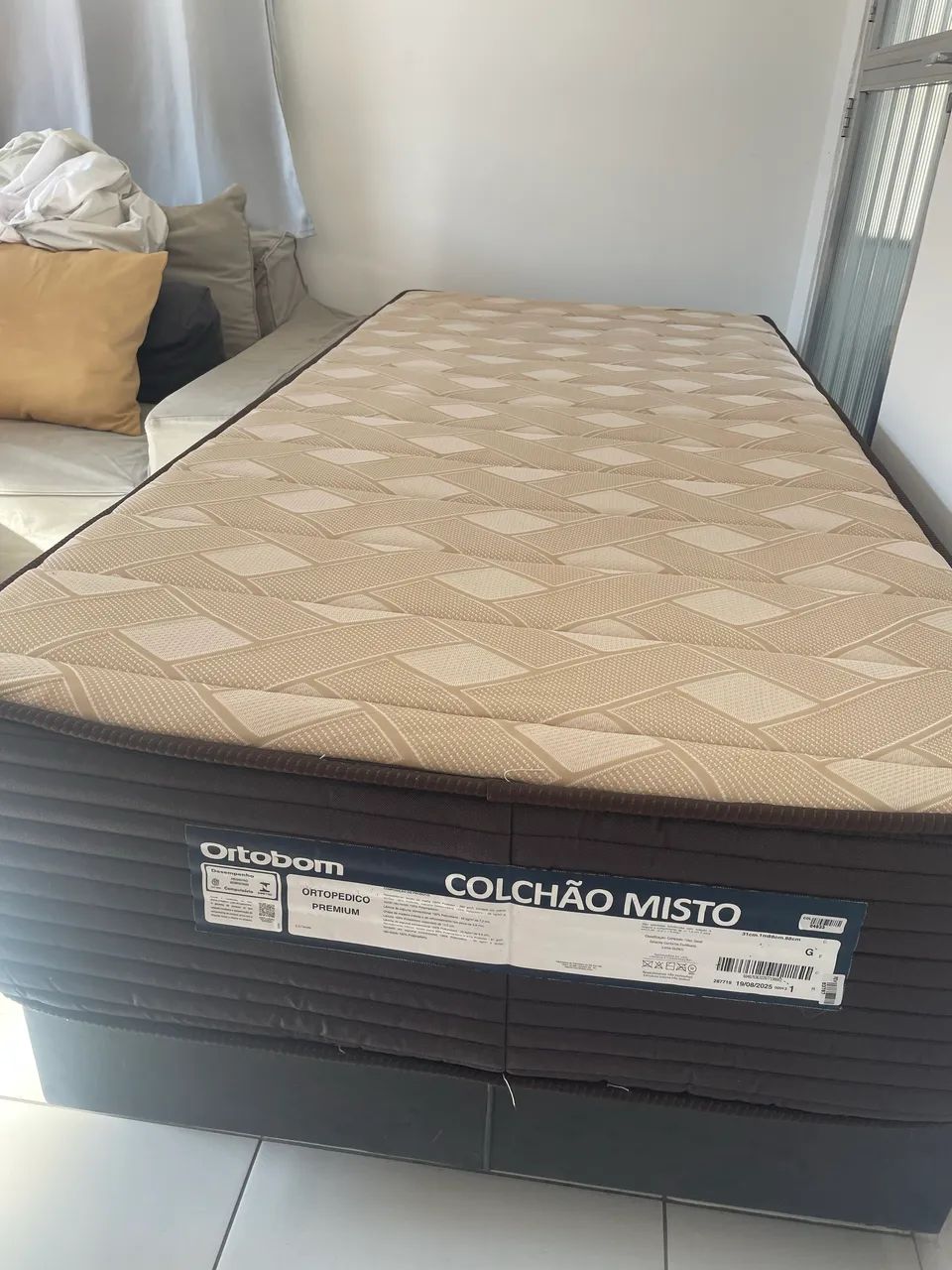 Cama Box Ortobom + Colchão ortopédico  premium  - Foto 5