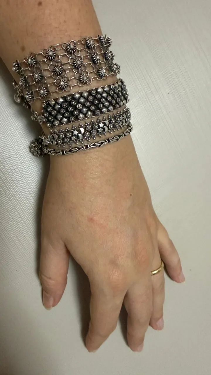 Pulseira Prata de Bali - Foto 2
