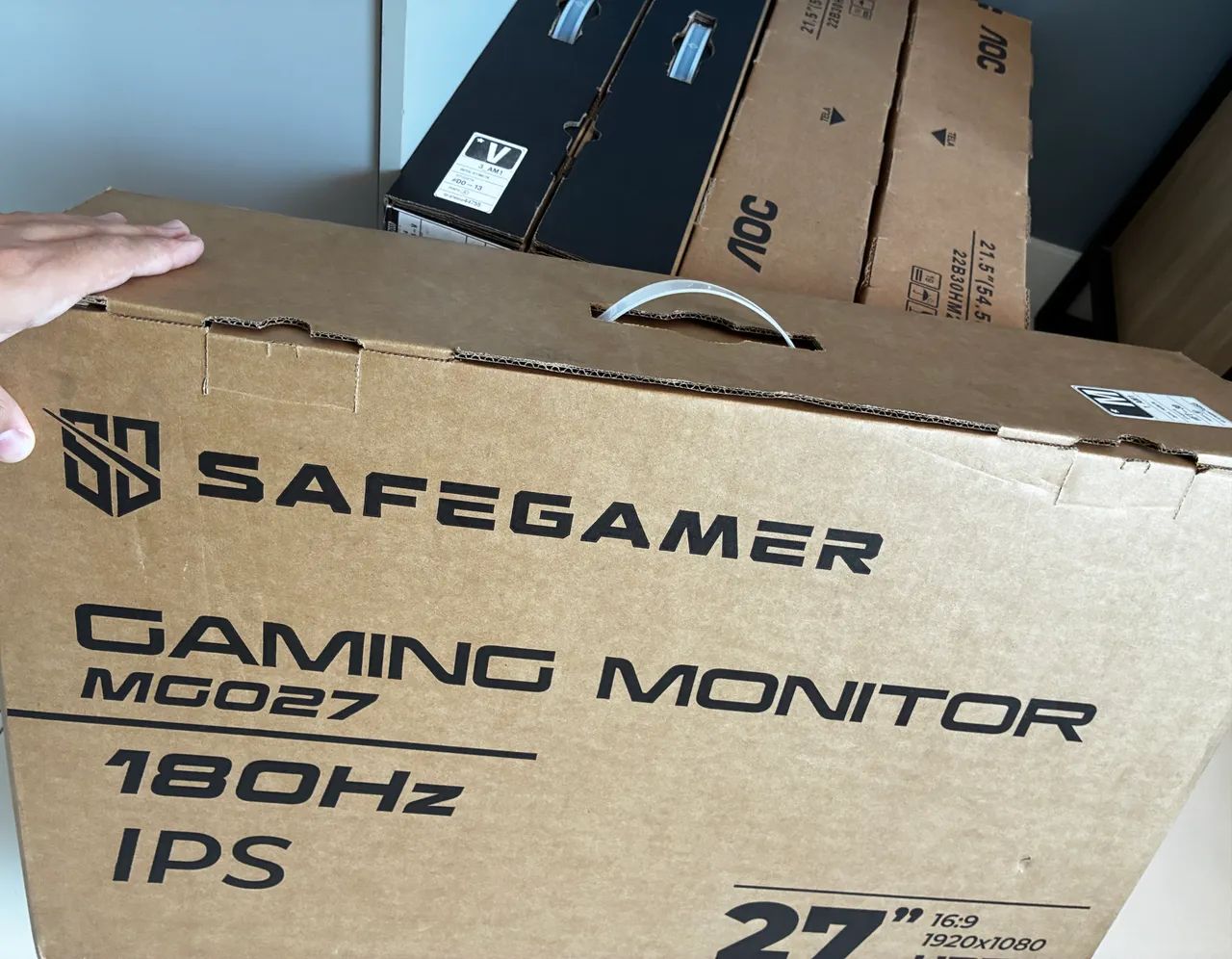 MONITOR SAFE GAMER 27 POLEGADAS 180 HZ NOVO COM GARANTIA E NOTA FISCAL - Foto 2