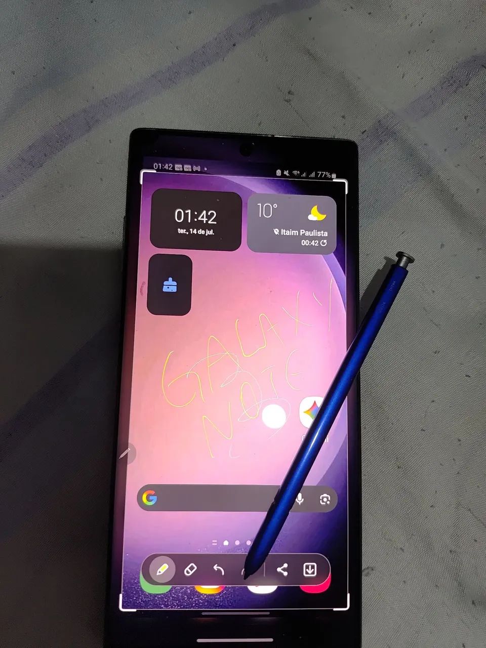 Galaxy Note 10 Plus Com Detalhe  - Foto 5