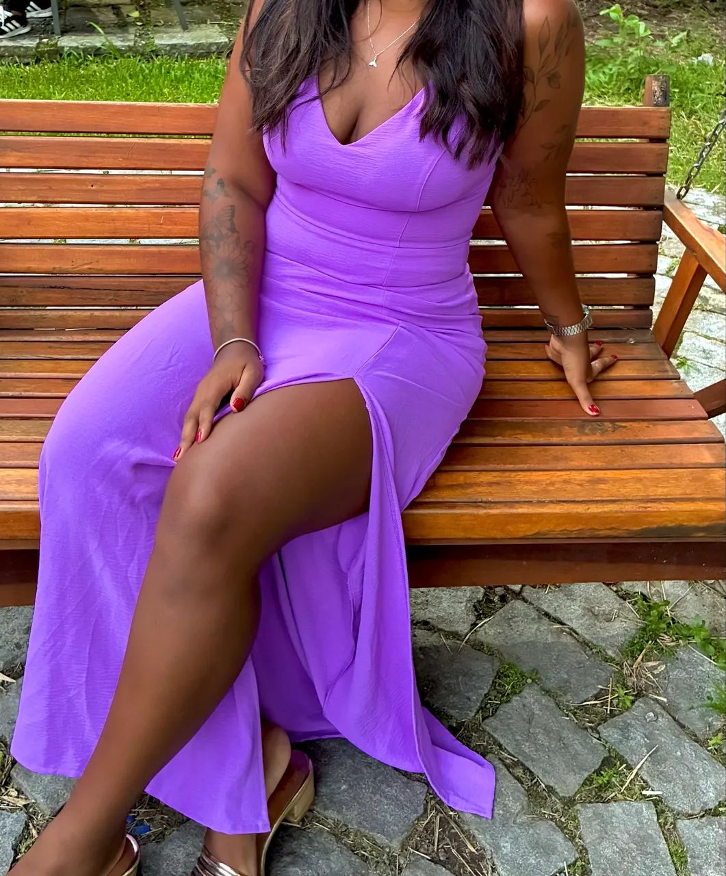 Vestido lilás 