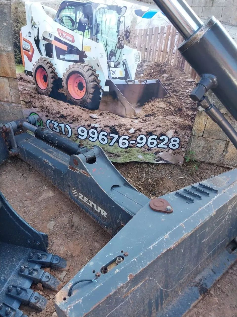 Braço para vala Zetur retirar peças