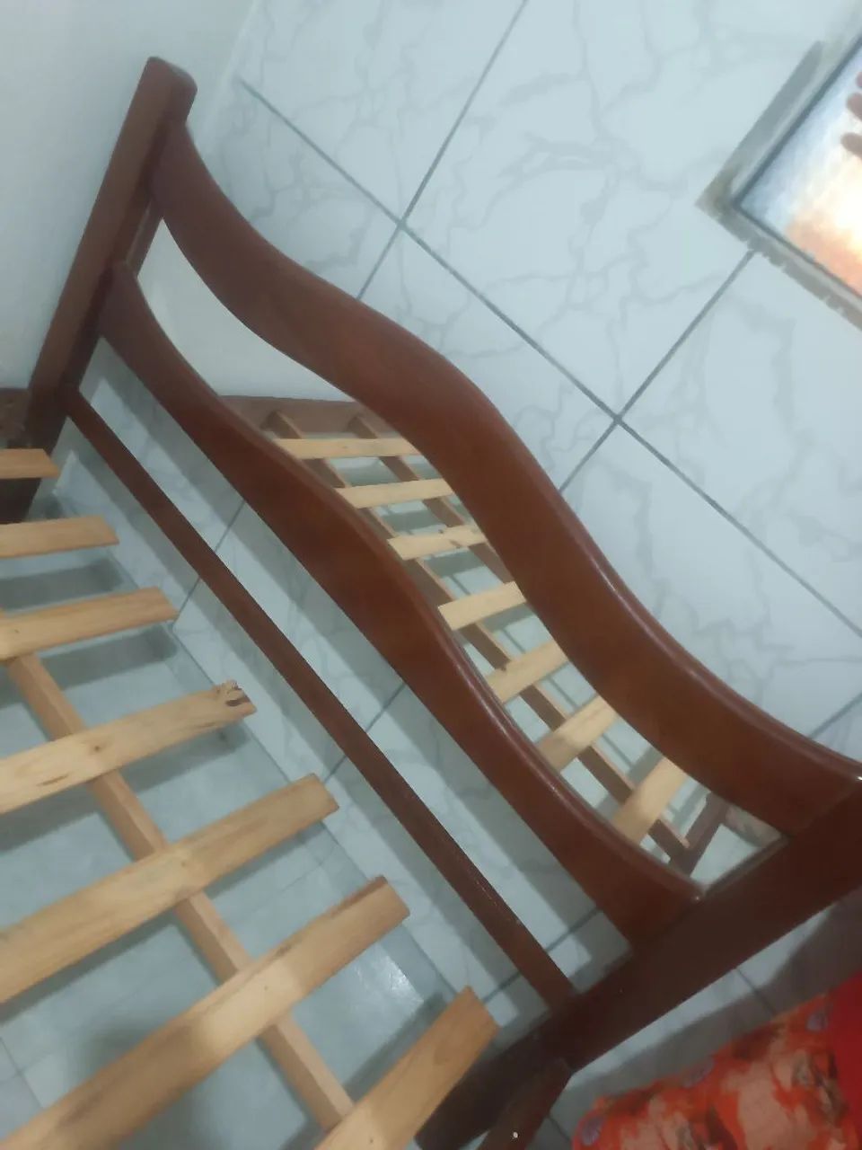 Base de cama de madeira  - Foto 3