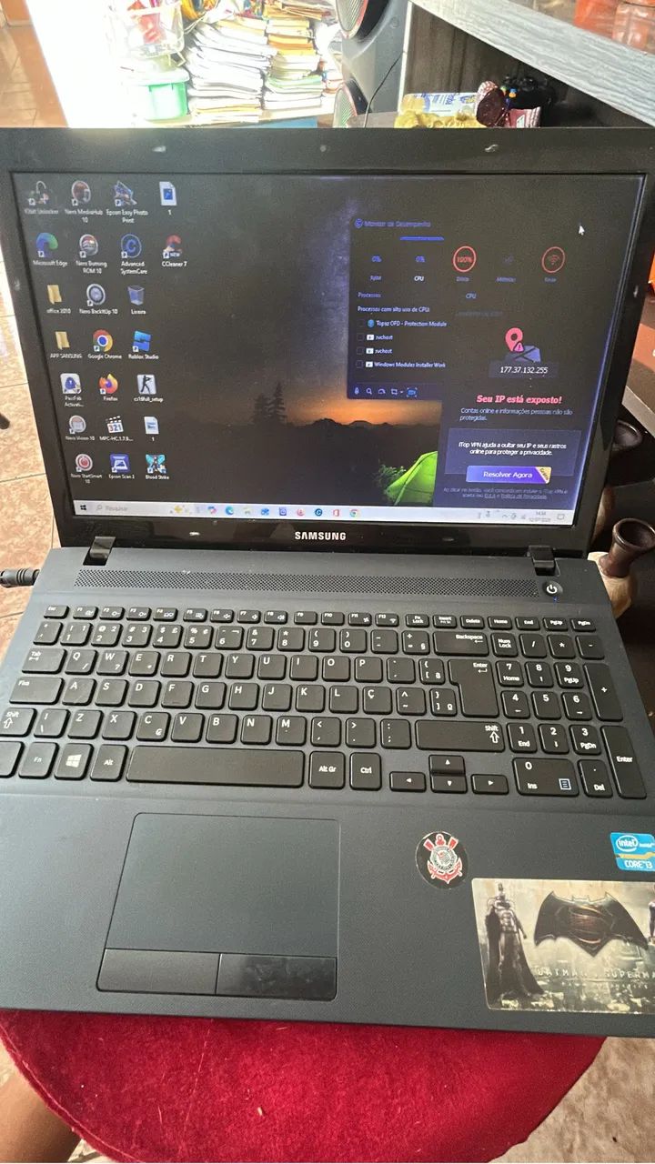 Notebook samsumg Intel i3 8gb de ram bom para estudo - Foto 2