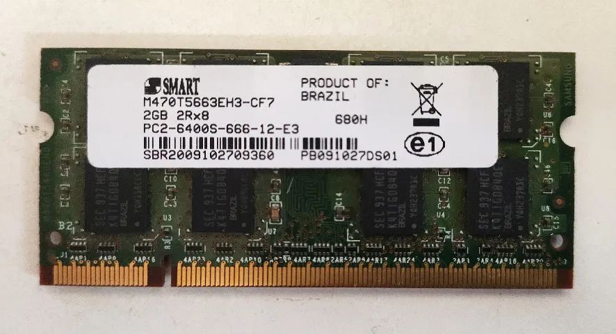 Memória DDR2 2GB Smart (Notebook) (Laptop)