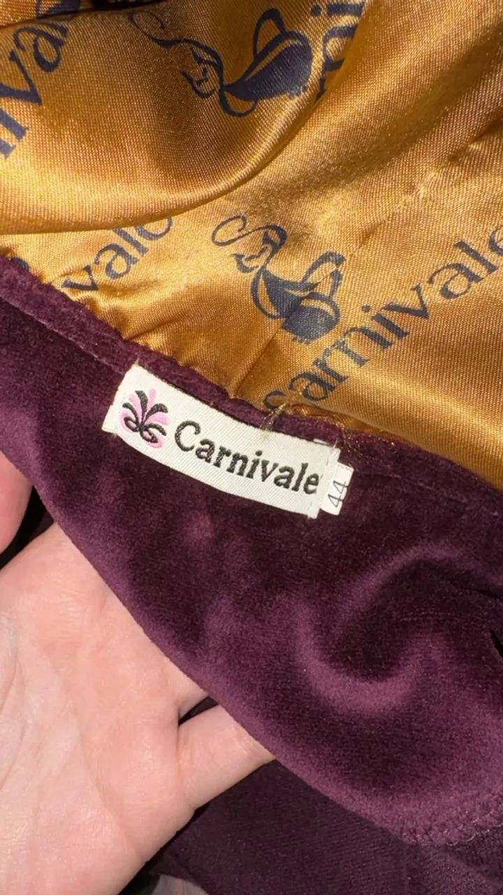 Conjunto de veludo bordô - Foto 2