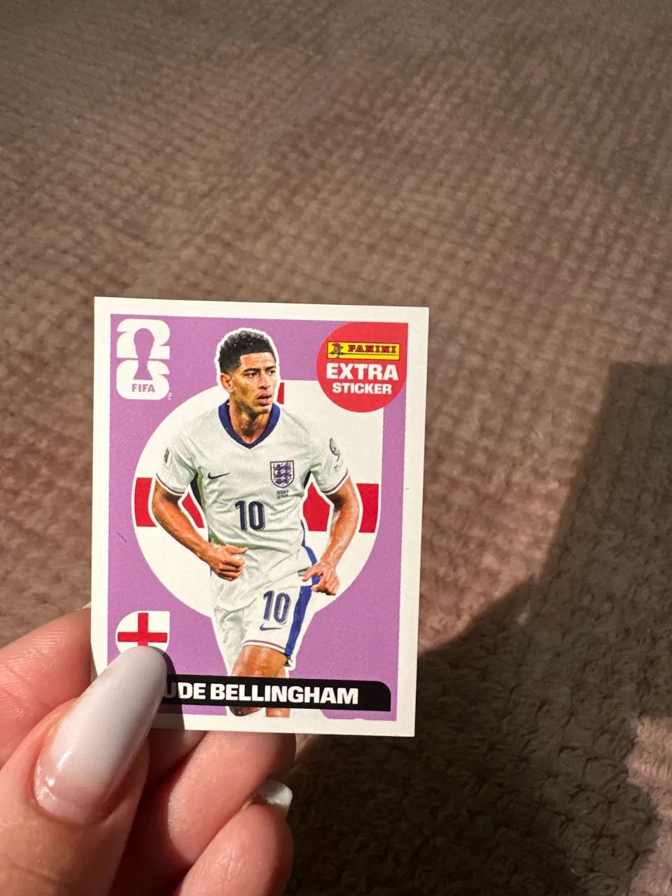 FIGURINHA LEGEND JUDE BELLINGHAM ROXO PERFEITO ESTADO