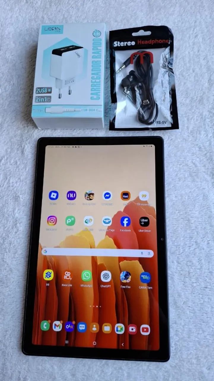 Tablet Tab A7 Samsung 64Gbs telao 10.4 polegadas chip 4G ligacao (Act cartao por aprox) - Foto 2