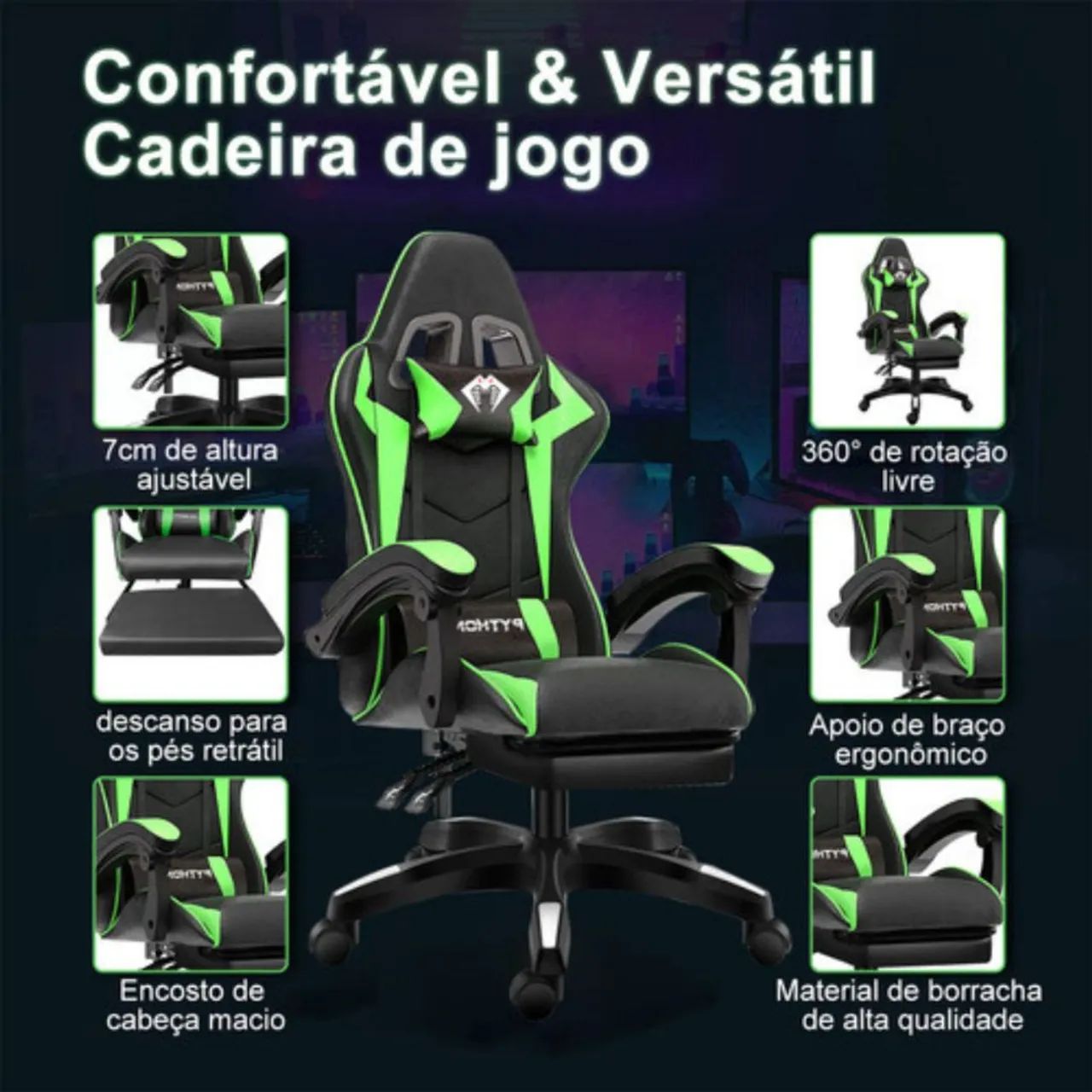 Cadeira gamer python fly nova lacrado  - Foto 2