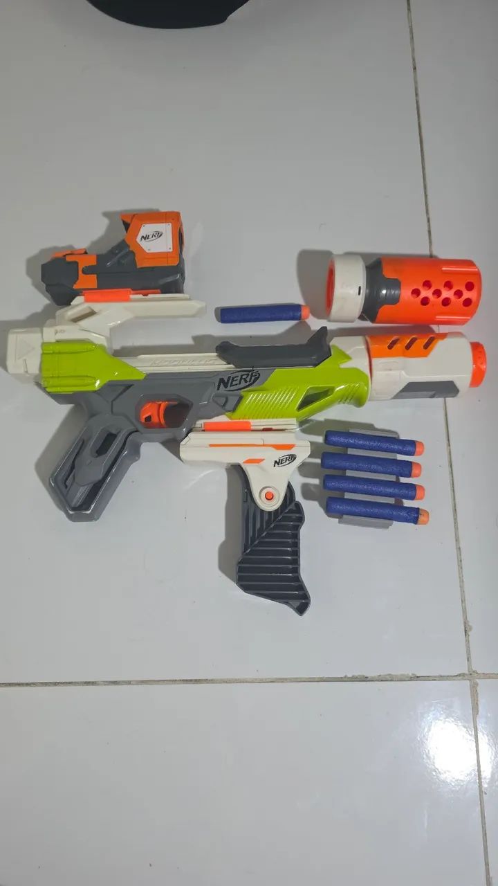 Hasbro Nerf Modulus Ionfire completa + 5 dardos + Acessórios 