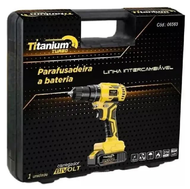 PARAFUSADEIRA FURADEIRA DE IMPACTO 21V BRUSHLESS - TITANIUM PROFISSIONAL - Foto 2