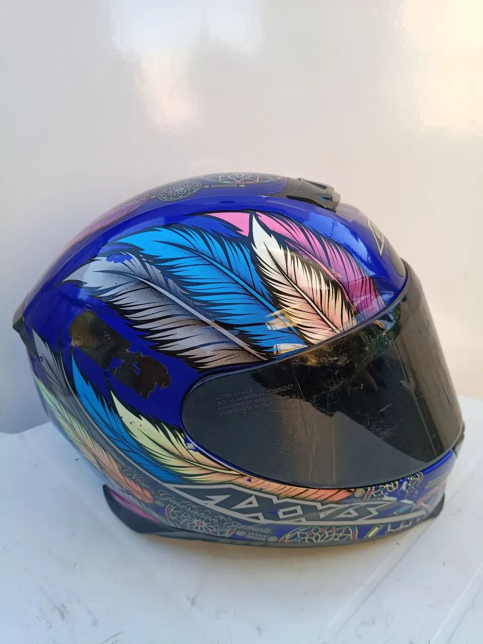 Capacete Axxis azul N58 M - Foto 5