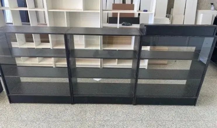 BALCÃO CAIXA + BALCÃO VITRINE - KIT 100% MDF 