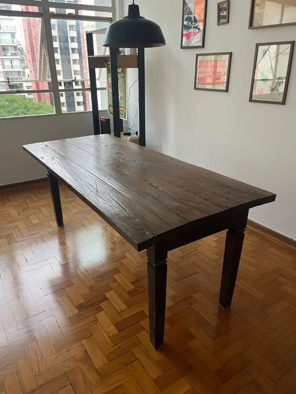 Mesa de jantar madeira maciça retangular - Foto 2