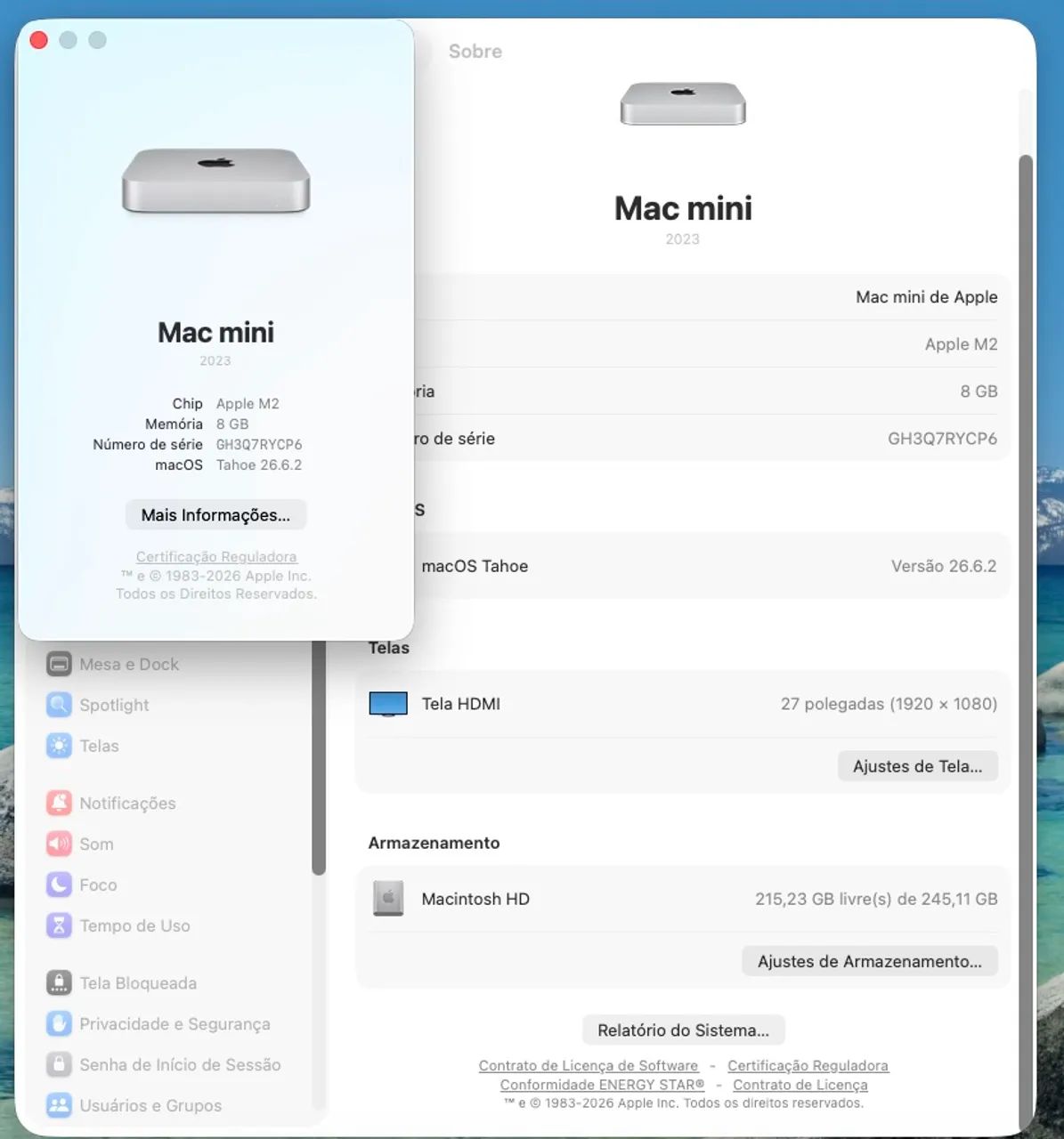 Macmini M2 - 2023  (M2/8g/256g)  - Foto 2