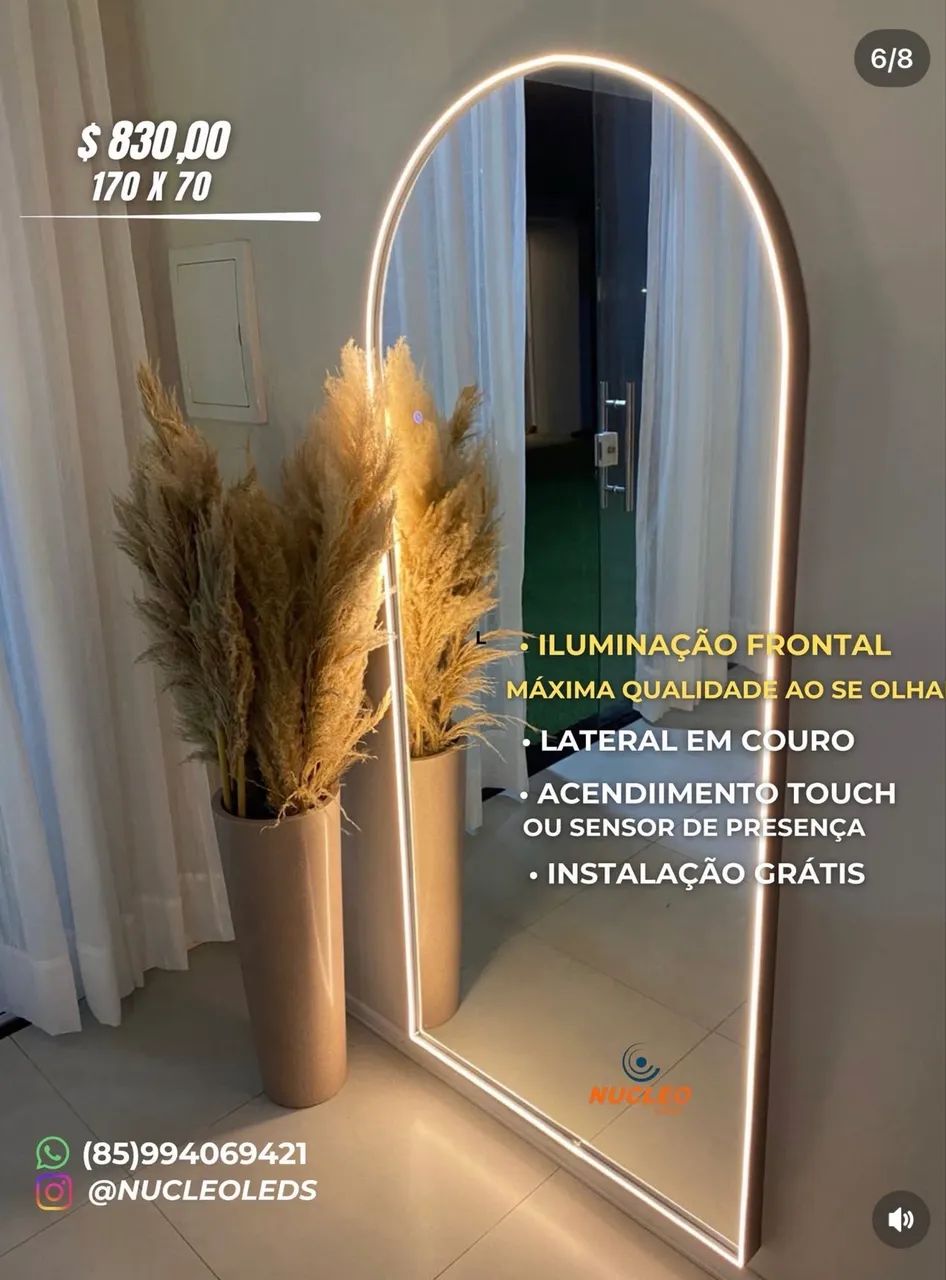 Espelhos com led.  Orgânico  - Foto 3