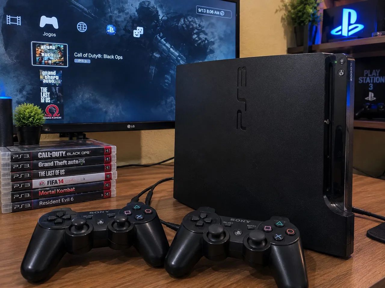 Ps3 slim completo com garantia 