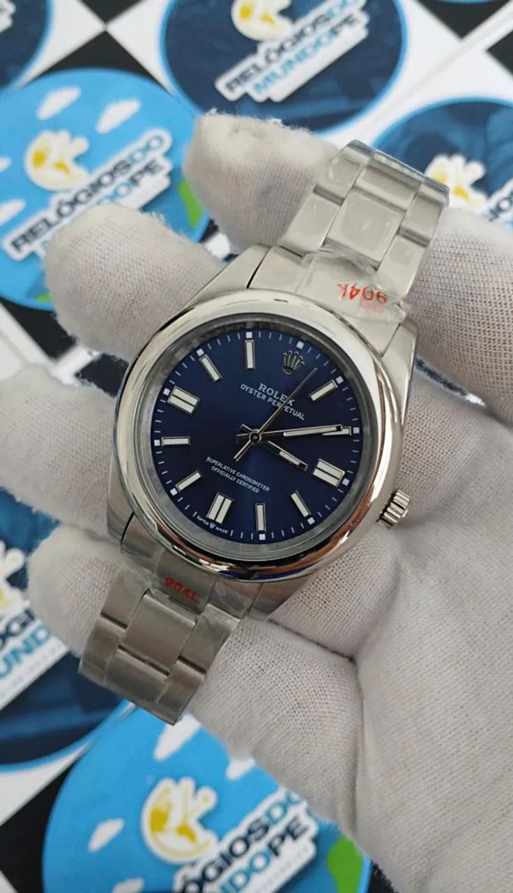 RELÓGIO OYSTER PERPETUAL FUNDO BLUE  - Foto 2
