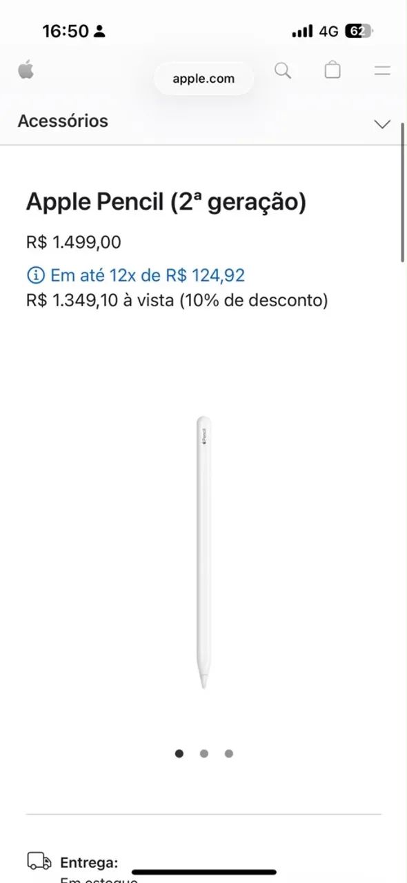 Apple Pencil (2 geração)  - Foto 5