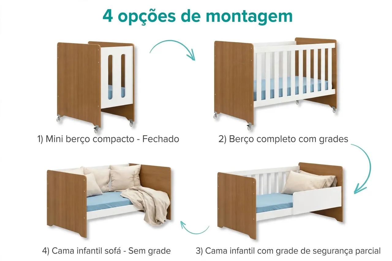 Berço Evolution 4 em 1  - Foto 3