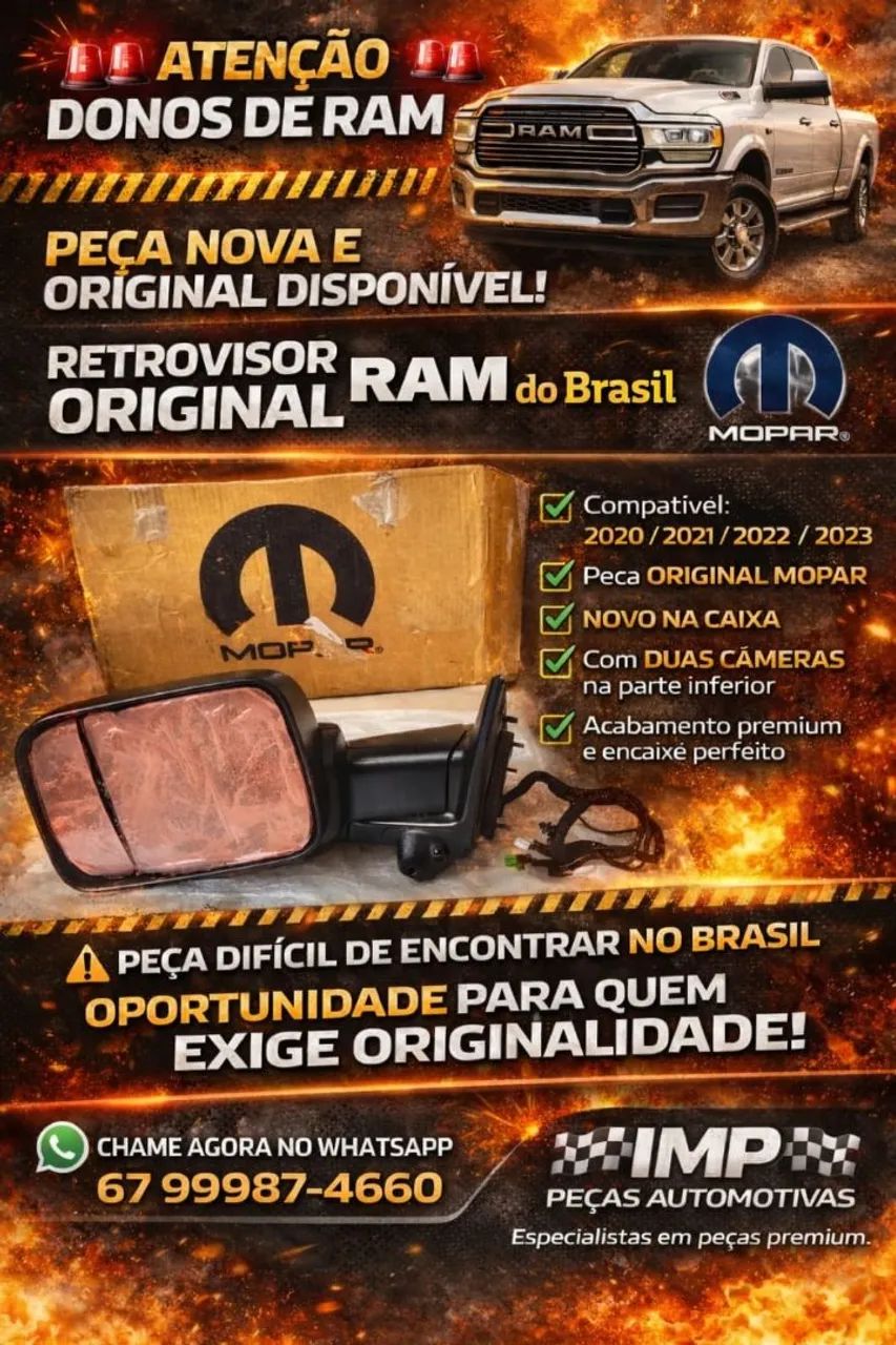 Retrovisor L.E RAM 2017...2022..2023 - Foto 4