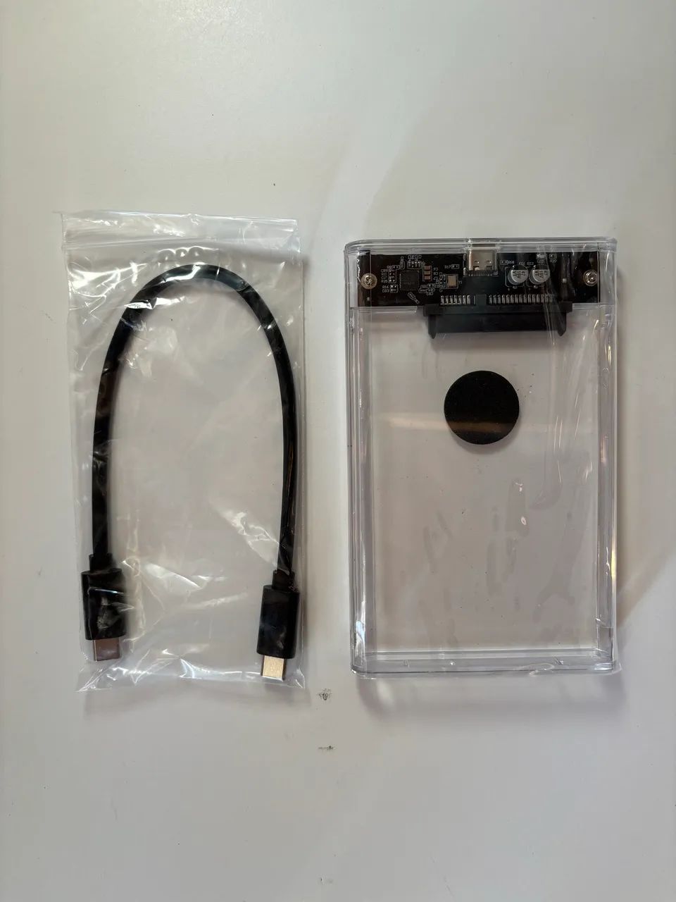 Case para HD ou SSD sata. Tipo C 