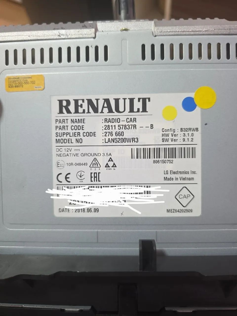 Central Multimídia Original Renault Captur Media Nav Evolution 281157837R Completa - Foto 4