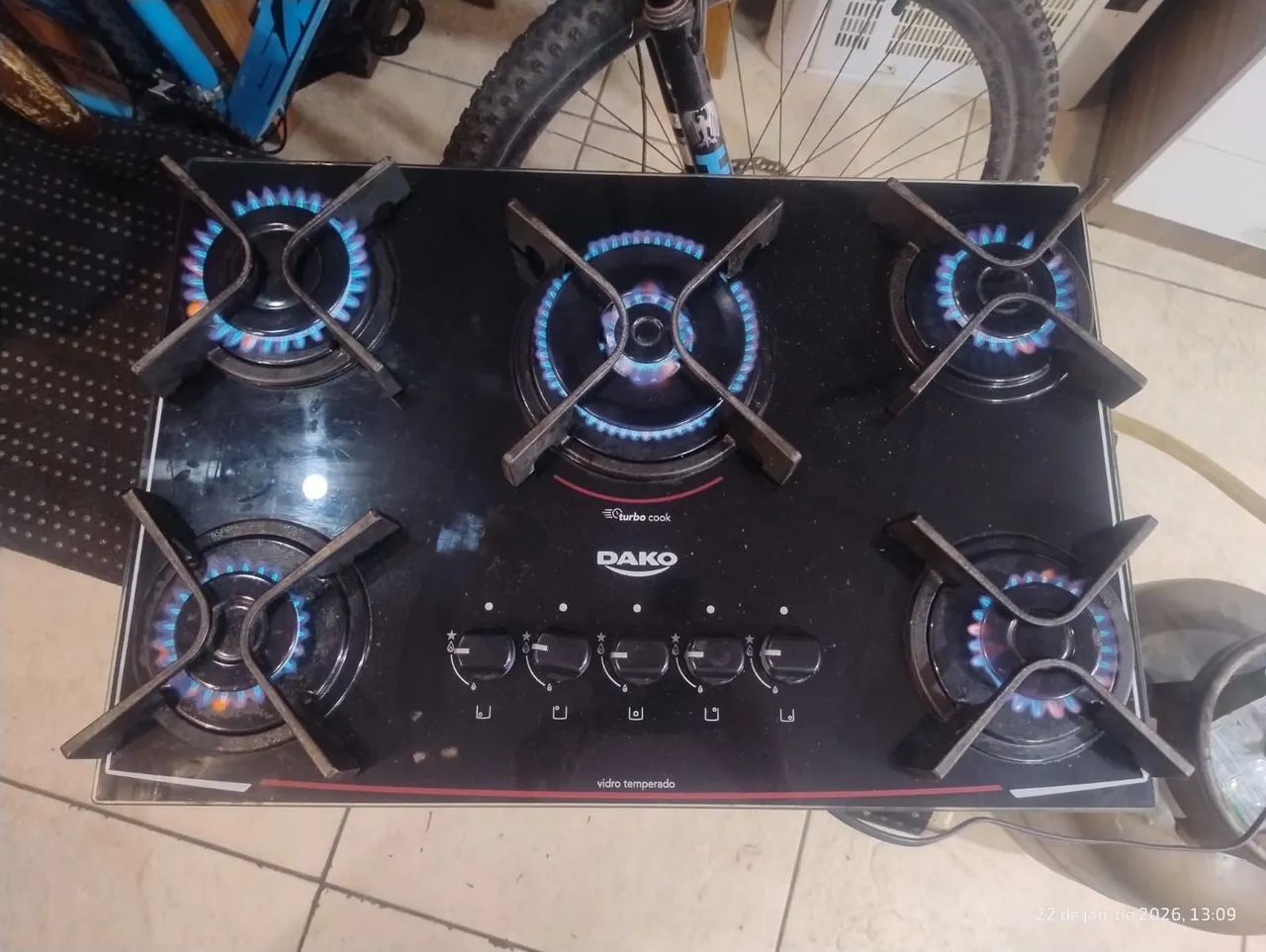FOGÃO COOKTOP 5 BOCAS  - Foto 2